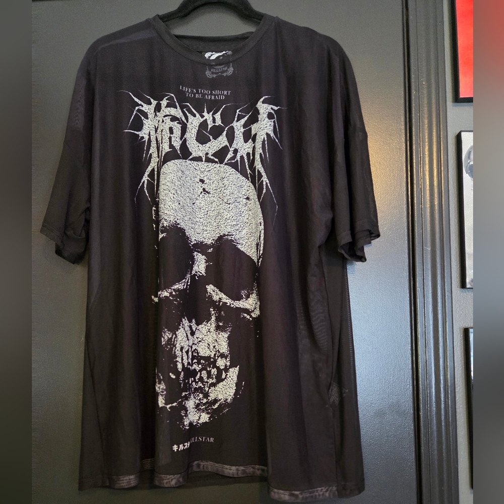 Killstar Skull Mesh Top